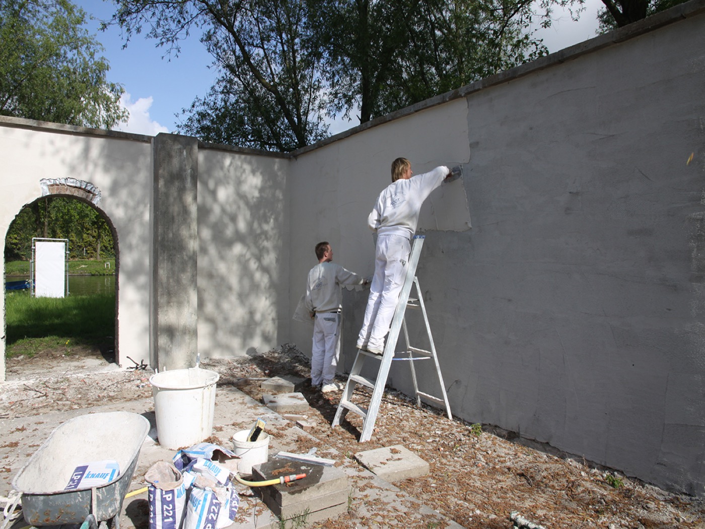 Afgewerkte wand